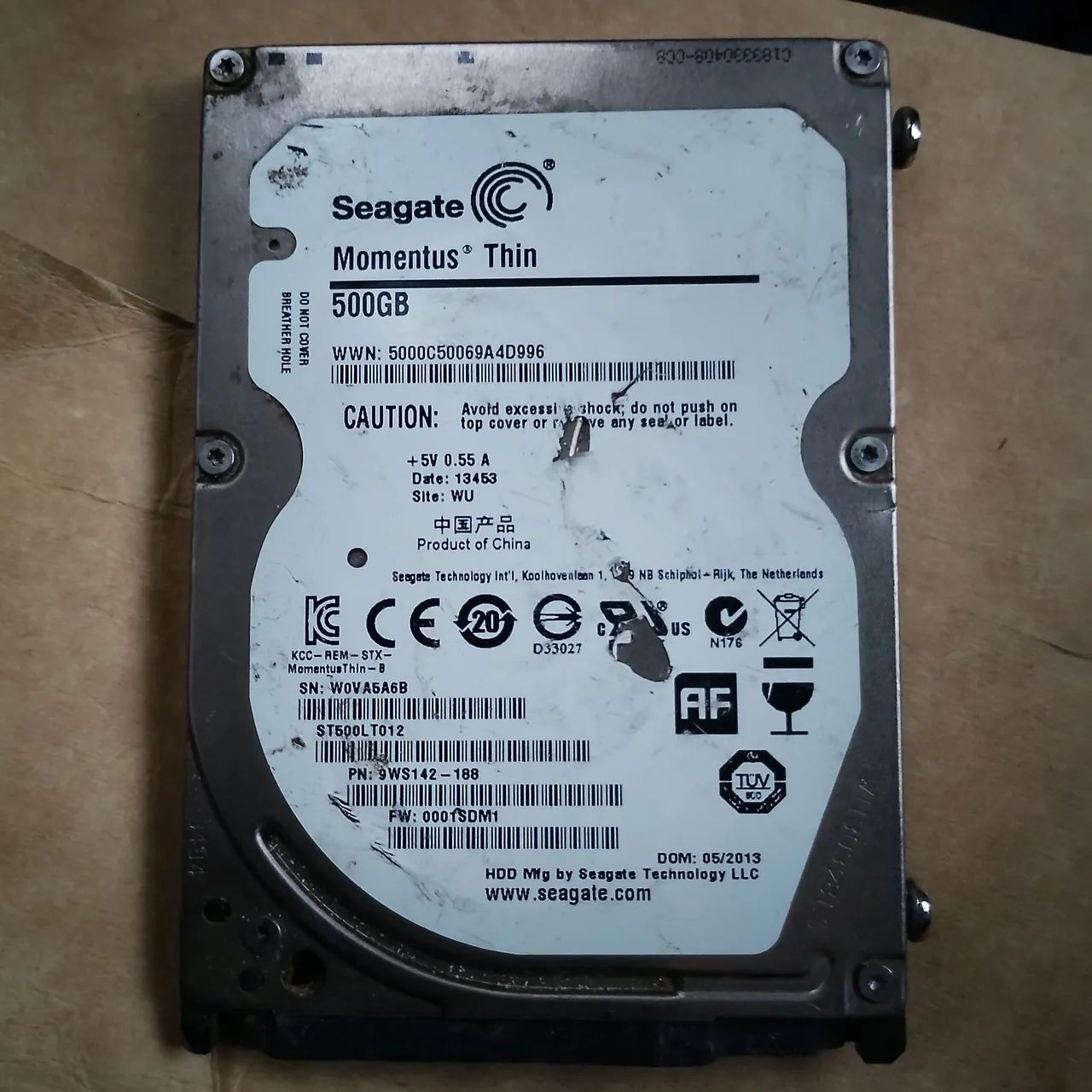 HD de notebook 500gb
