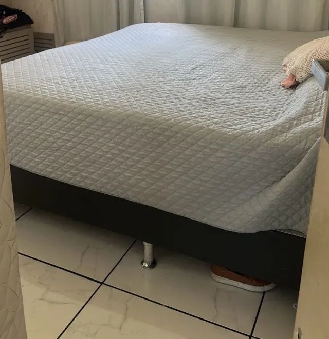 Cama King Size com Colchão e Base - Foto 3