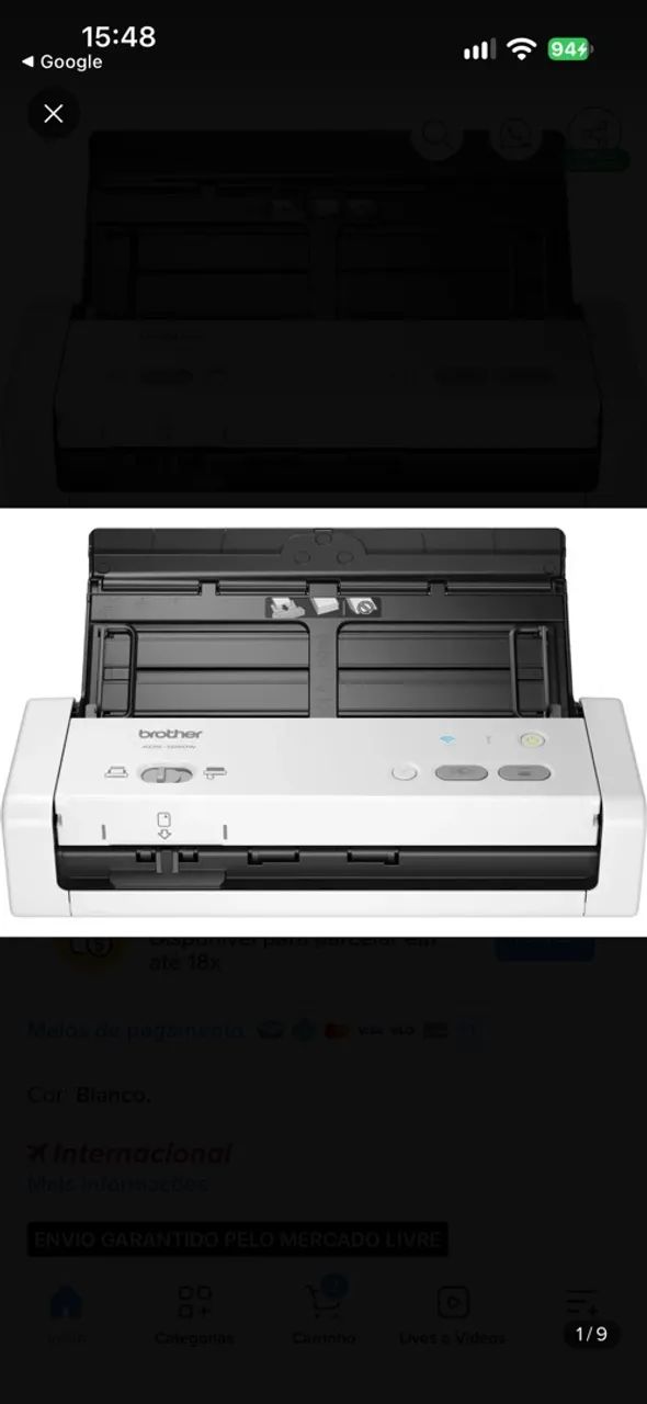 Scanner Brother ADS 1250w