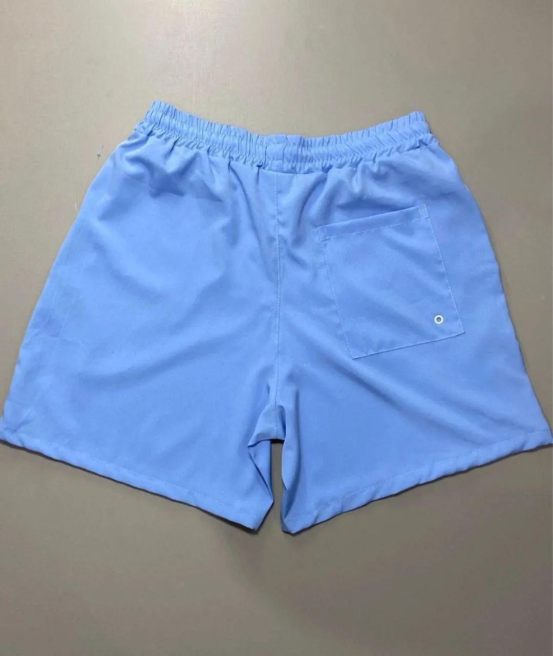 Bermuda Tactel Azul Clara - Foto 2