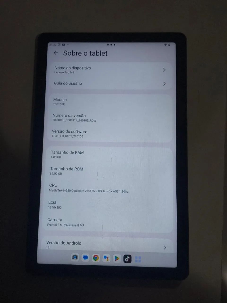 Tablet m9 Lenovo 4g  64gb - Foto 2