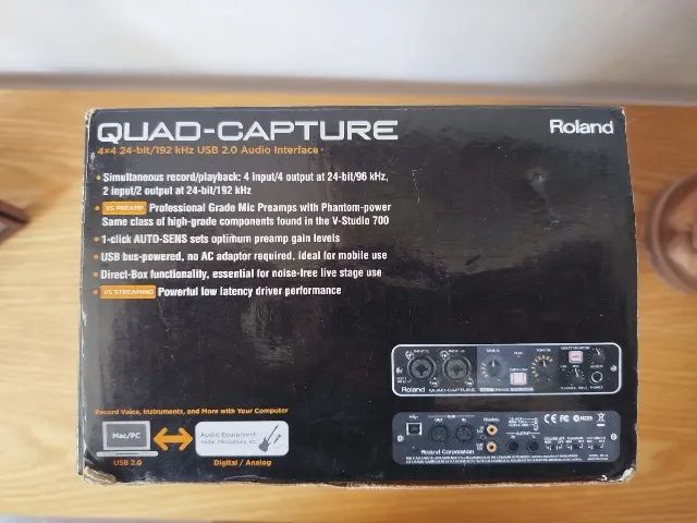 Interface de Audio Roland Quad-Capture UA-55 (Com Caixa Original) - Foto 5