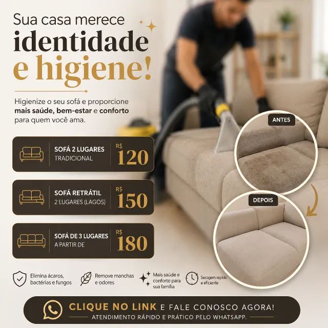 Limpeza de sofa