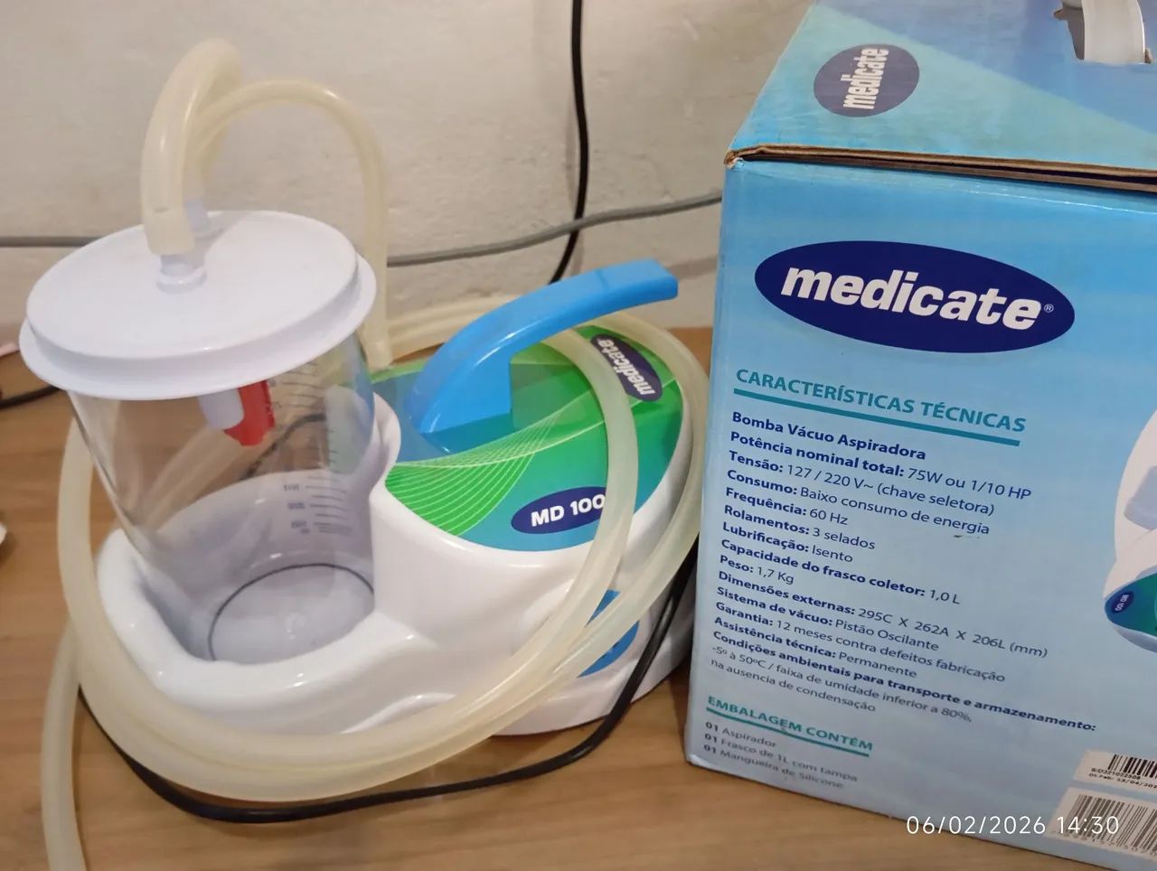 Aspirador de Secreção Medicate - Semi Novo - Foto 5