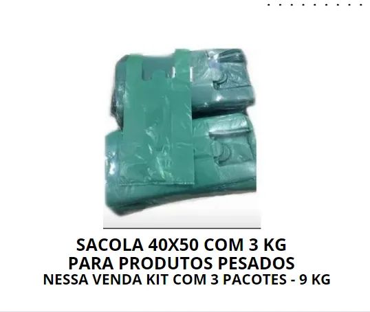 SACOLA PLÁSTICA 40X50 KIT COM 3 PACOTES - Foto 3