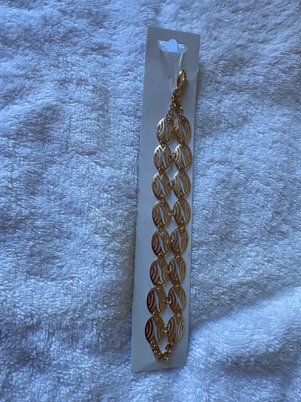 Pulseira dourada dupla 