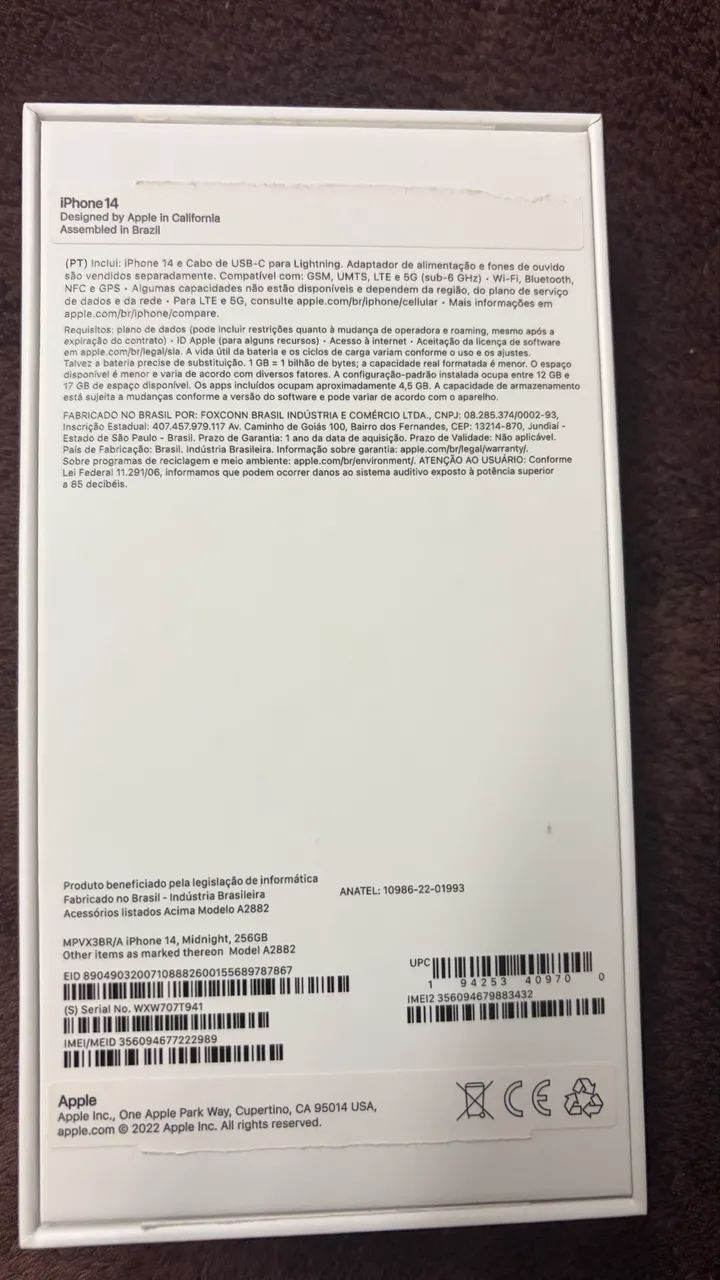 Iphone 14 256g preto todo original - Foto 2