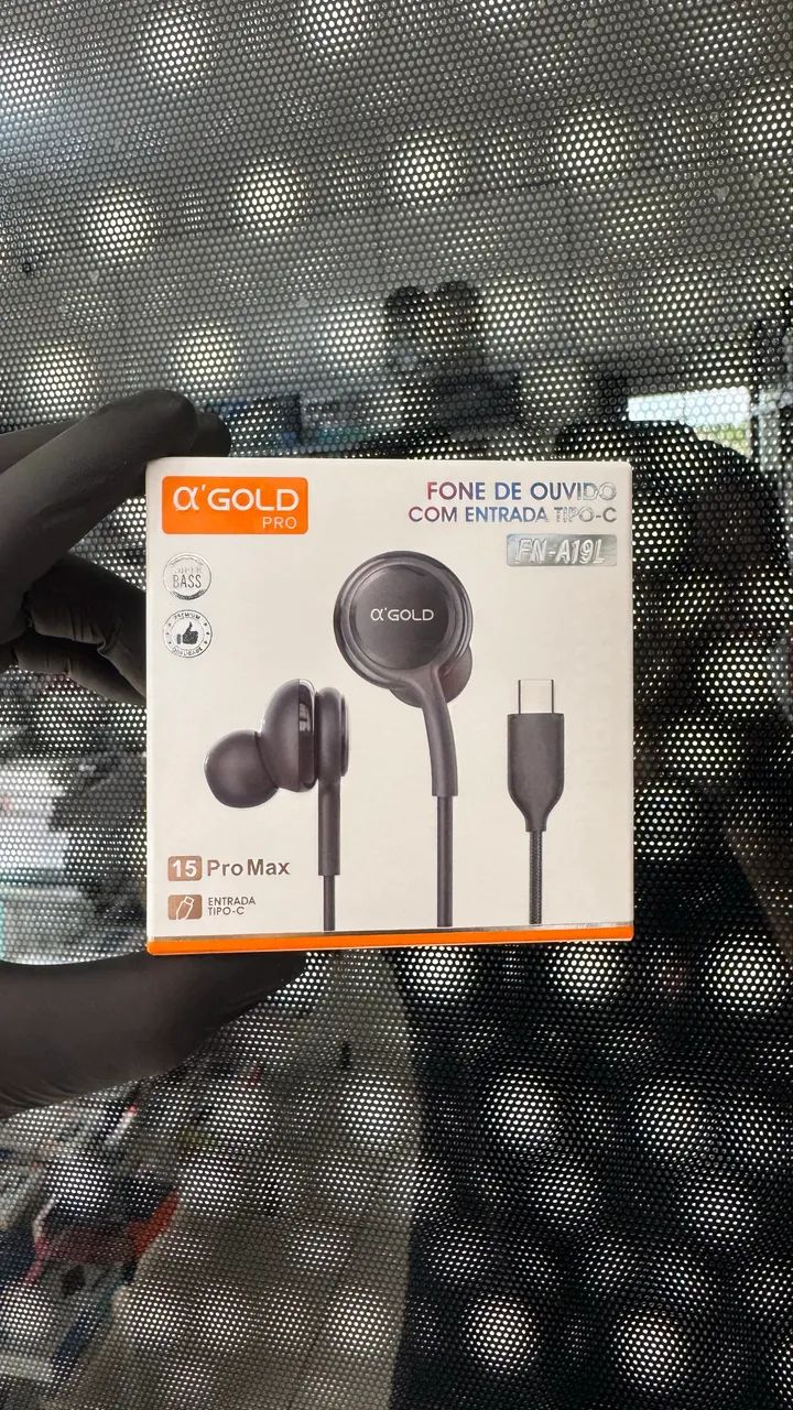 Fone de ouvido tipo c para celular Android e iPhone 