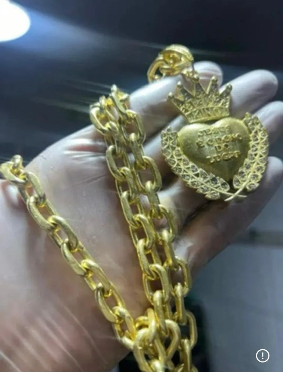 cordão dourado Moeda antiga - Foto 2