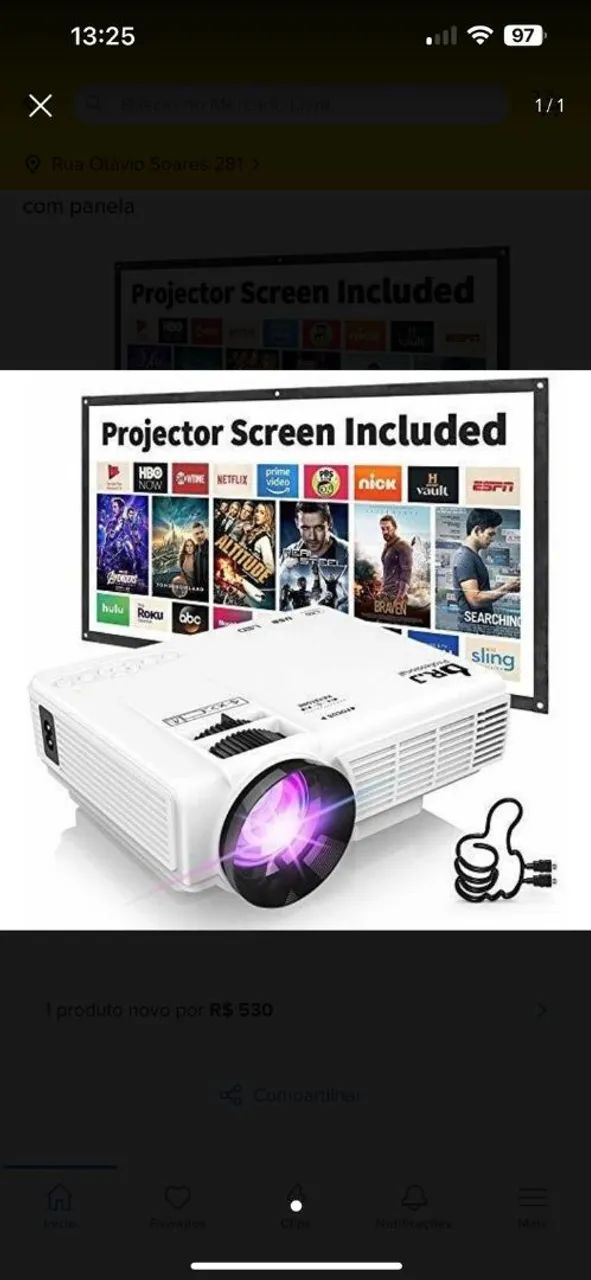 Projetor multimídia