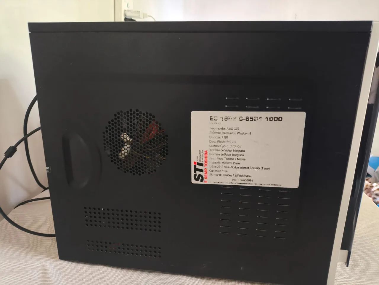 Computador 4GB + Monitor 14' polegadas - Foto 3