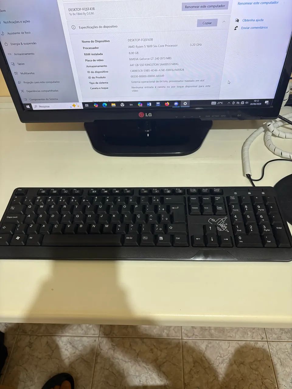 VENDO PC COMPLETO AMD RYZEN 5 1600 sixcore - Foto 3