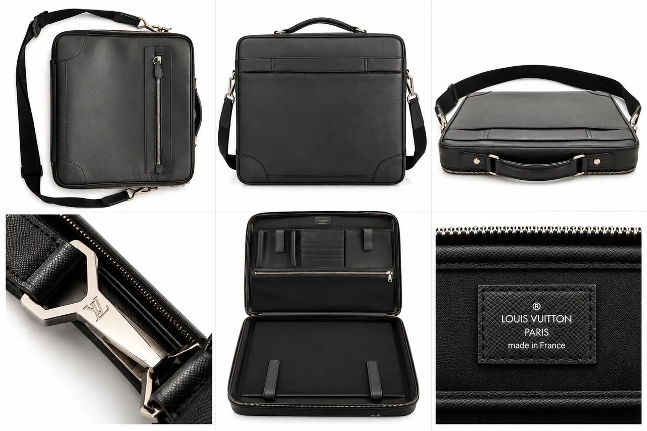 Maleta trabalho Louis Vuitton couro