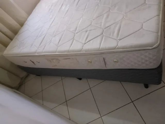 [SOMENTE RETIRADA] Cama Box Casal com Colchão de Molas - Foto 3