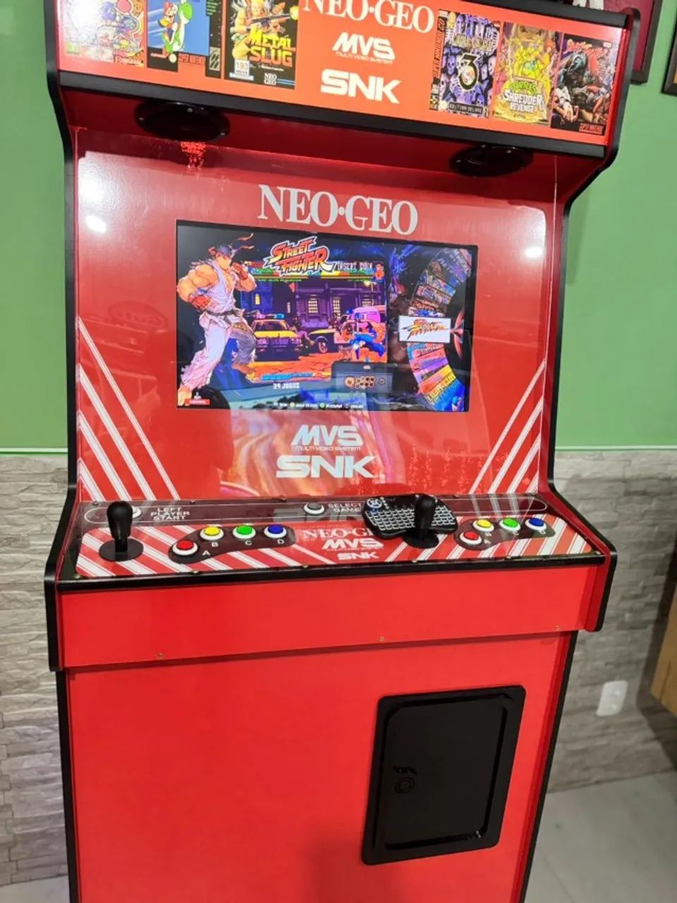 FLIPERAMA ARCADE NEO GEO MVS - ESTILO ORIGINAL SNK - MULTIJOGOS