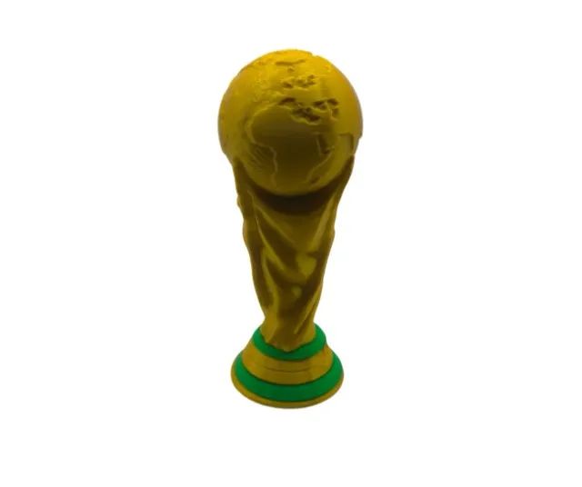 Taça da Copa Decorativa em Plástico 10cm - Troféu Futebol Colecionável - Foto 4