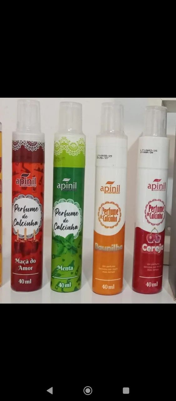 Colônia de calcinha apinil preço por unidade.