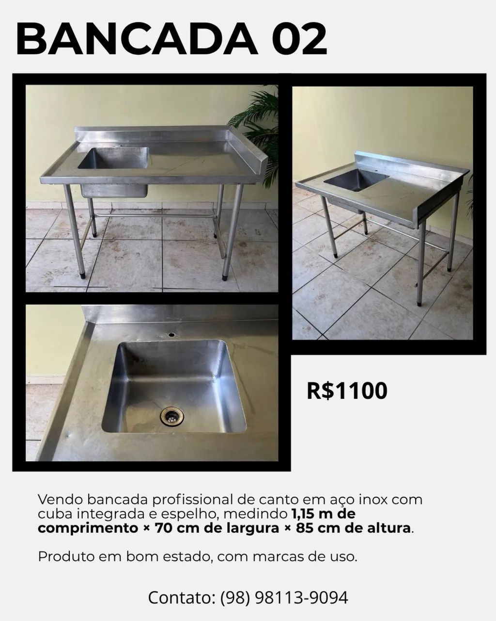 Pias em inox  - Foto 2