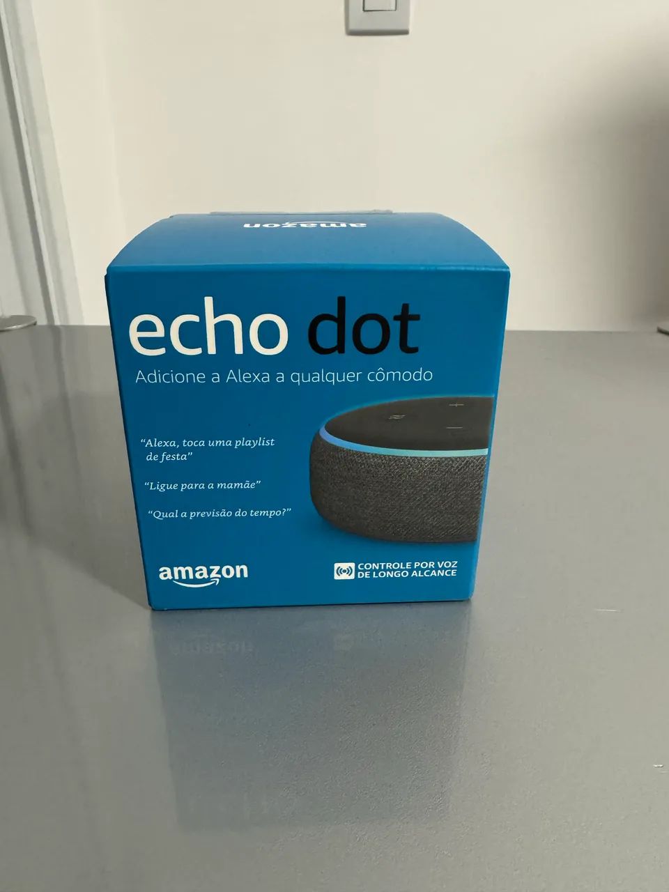 Alexa echo dot 3 nova lacrada na caixa