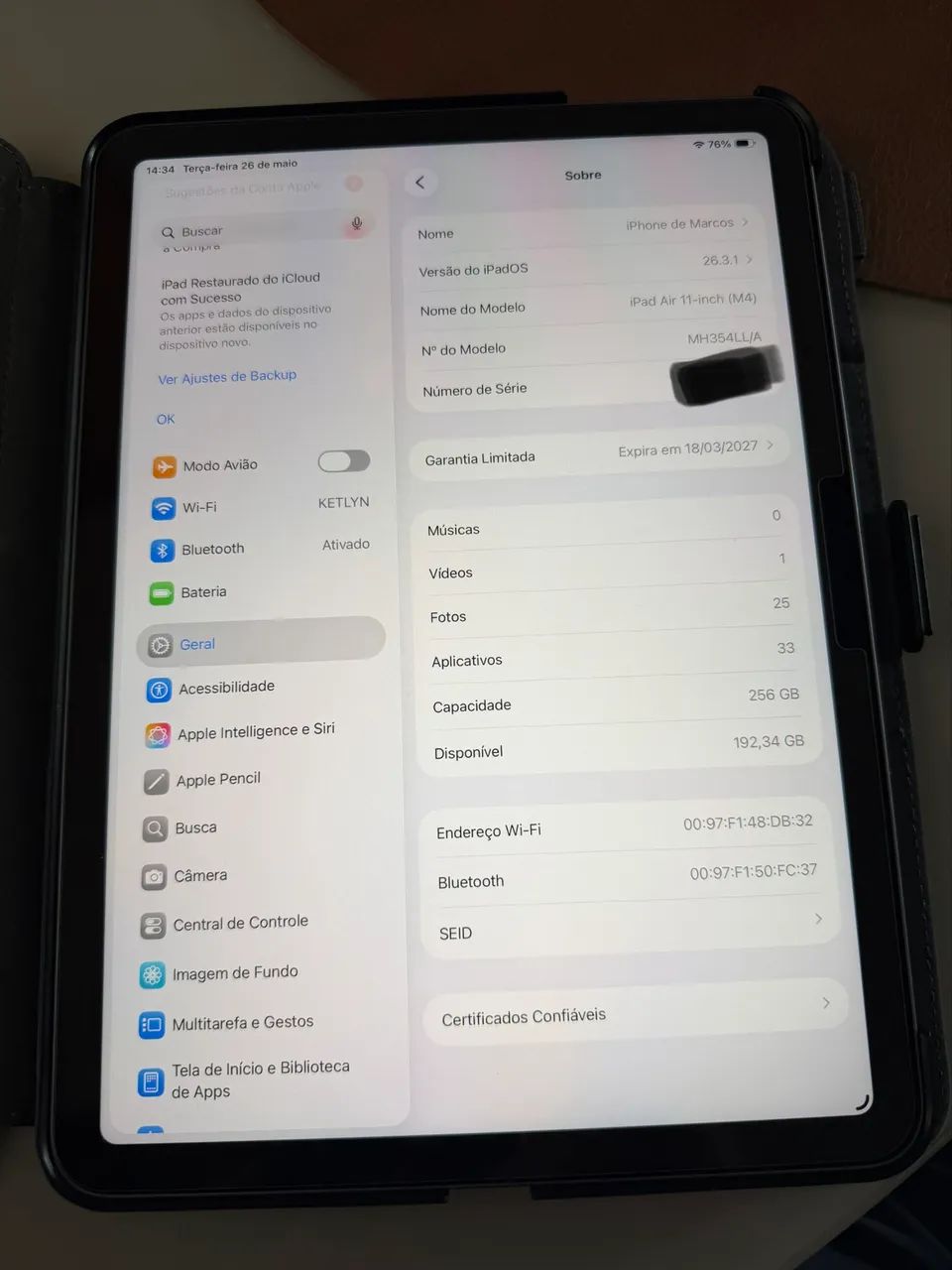 iPad Air 256GB M4 - Foto 5