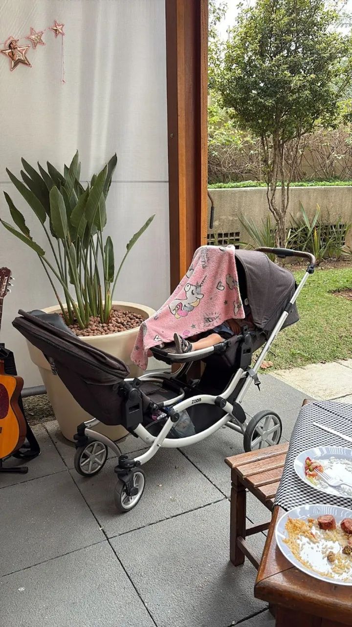 Carrinho de bebê duplo ABC Design Zoom - conservado