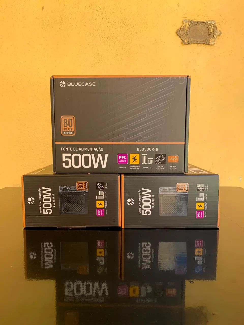 FONTE 500W 80 PLUS BRONZE - NOVA (BLUECASE) 