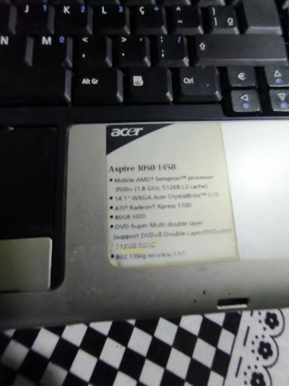 Notebook Acer amde antigo mas funcionando tudo  - Foto 2