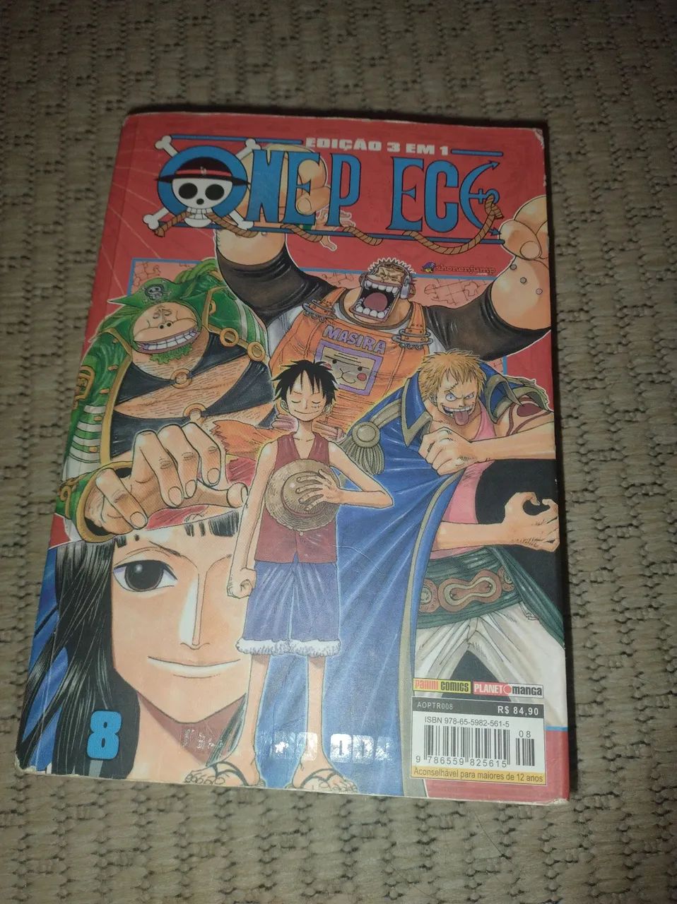 One Piece 3 em 1 Mangá Volume 8 - Foto 2