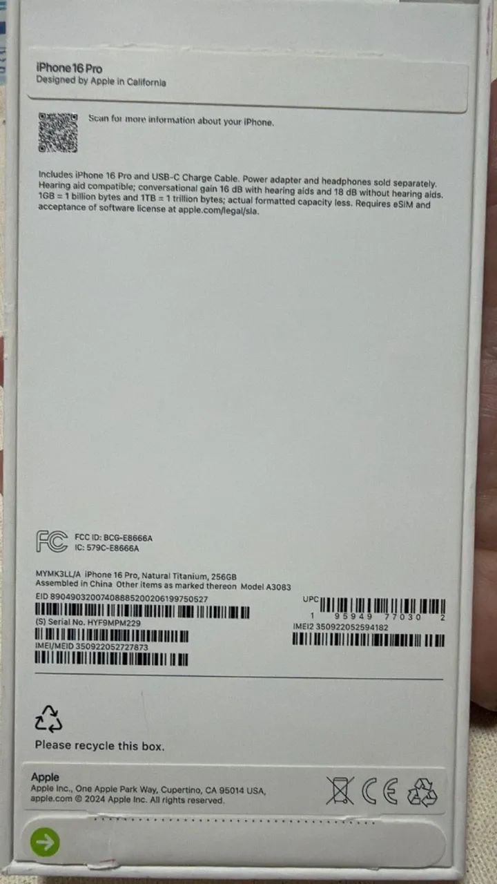 Vendo Iphone 16Pro: 256GB - Cor cinza - Foto 5