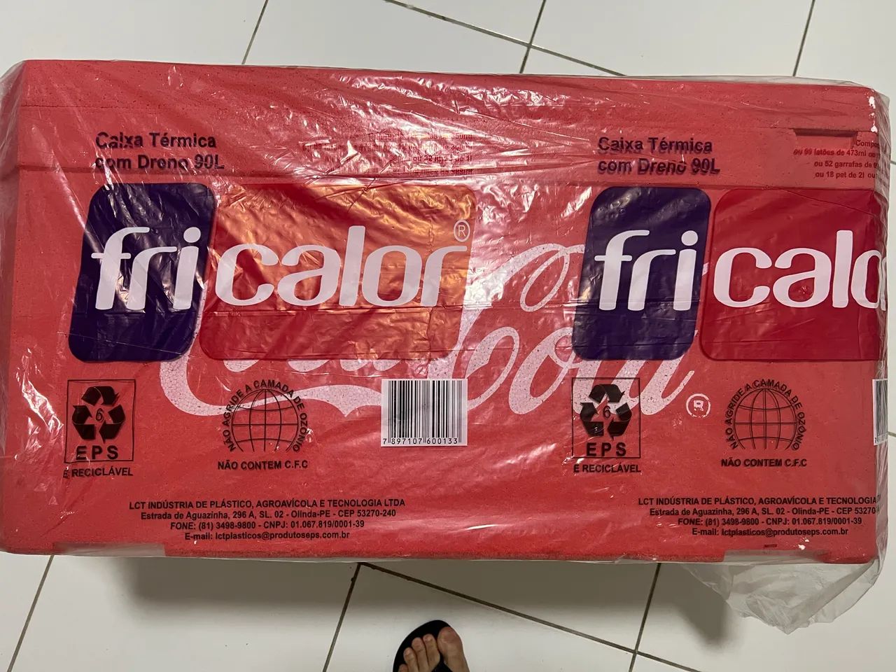 Caixa térmica 90L da Coca Cola personalizada - Foto 2
