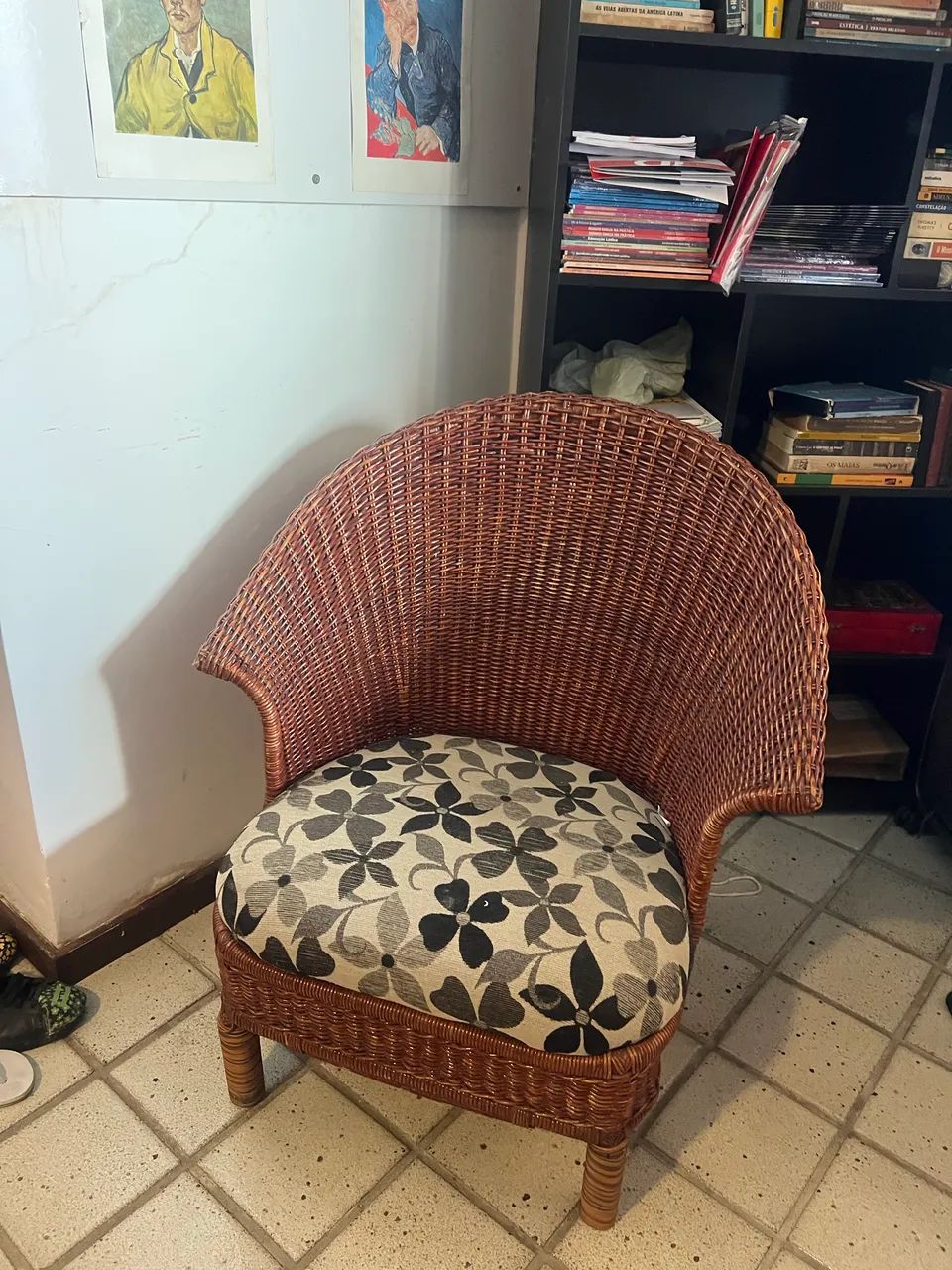 Poltrona Leitura Estilo Papasan- Vime Original  - Foto 4