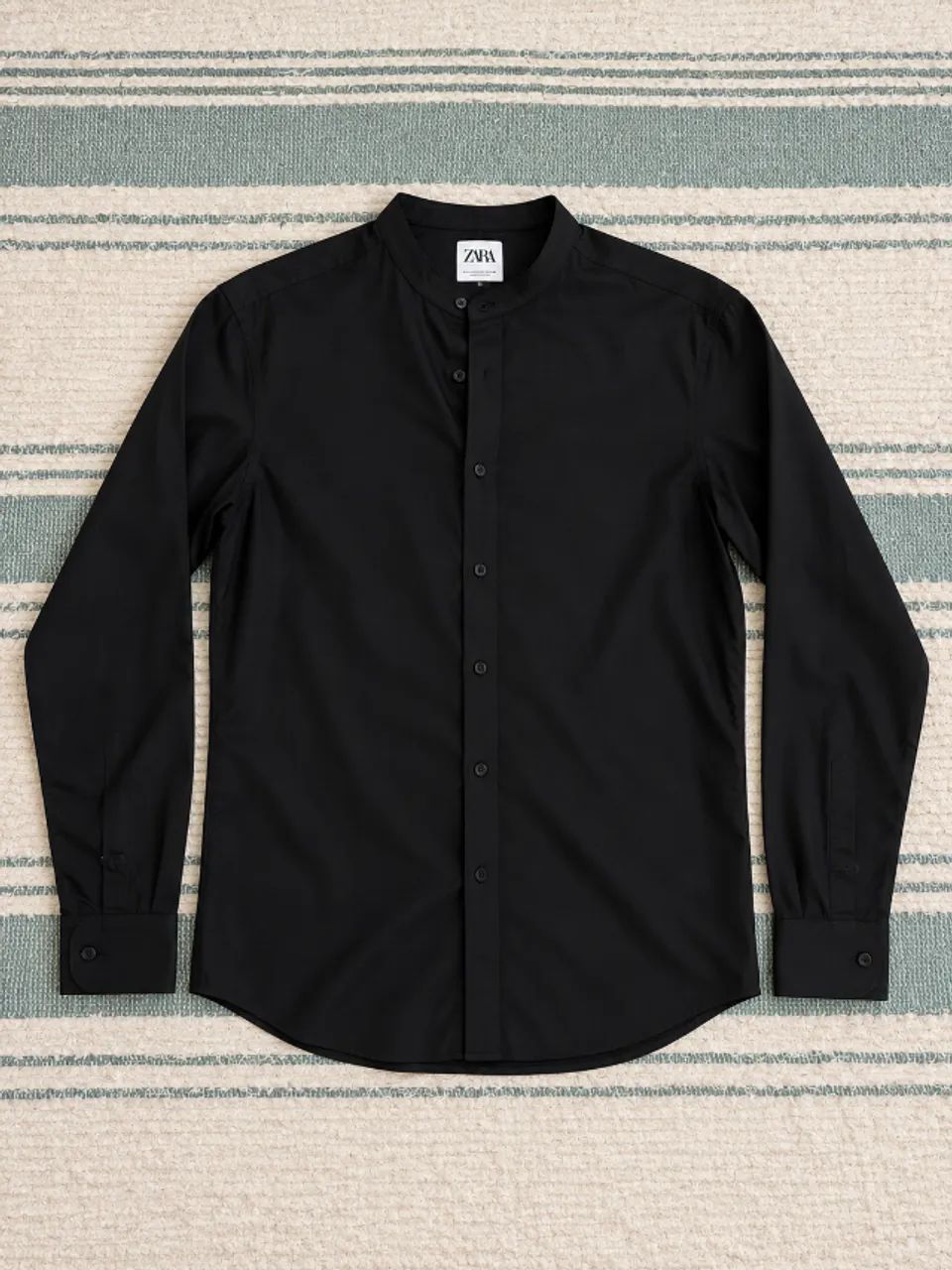 Camisa Zara Preta P - The Melange Shirt