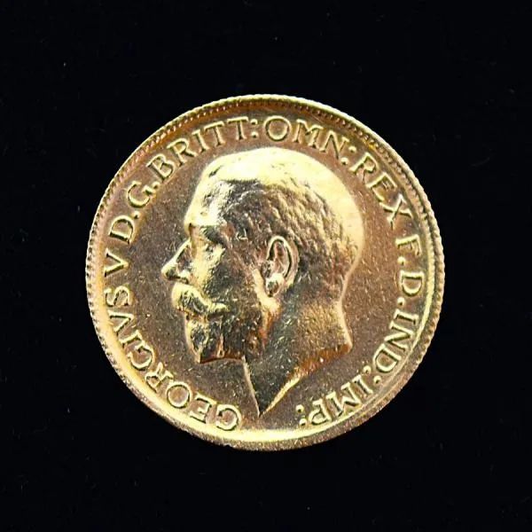 Moeda 1Libra Esterlina 1911 em Ouro 22K - Foto 3