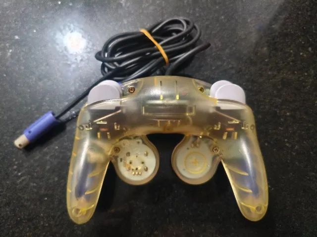 Controle GameCube Azul e Transparente - Foto 2
