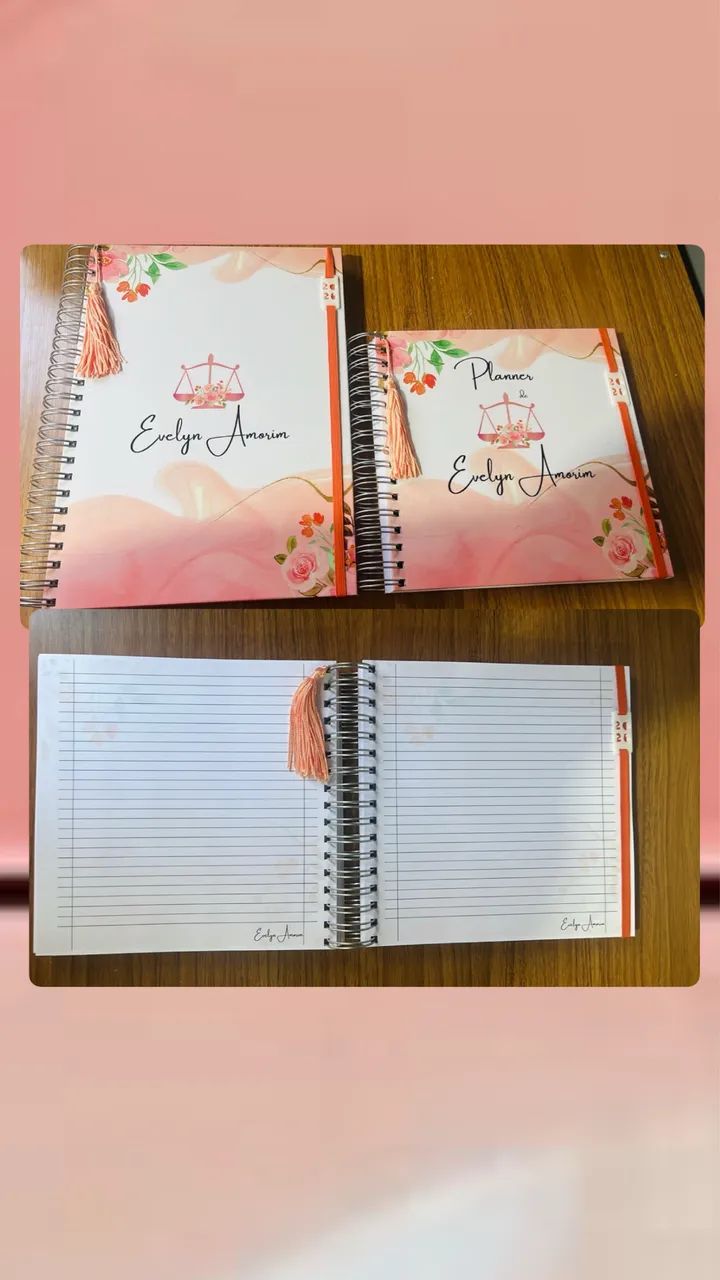 Kit agenda + caderno 