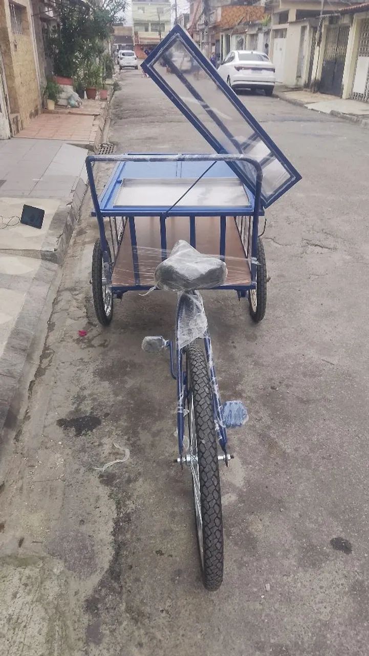 Uma Bicicletar de carga 