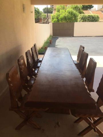 Mesa de madeira maciça - Troco- - Foto 2