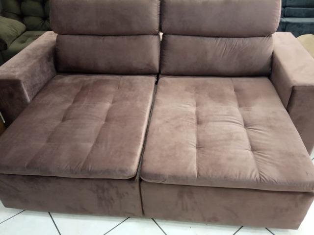Sofá retrátil e reclinável 2,20L - Foto 4