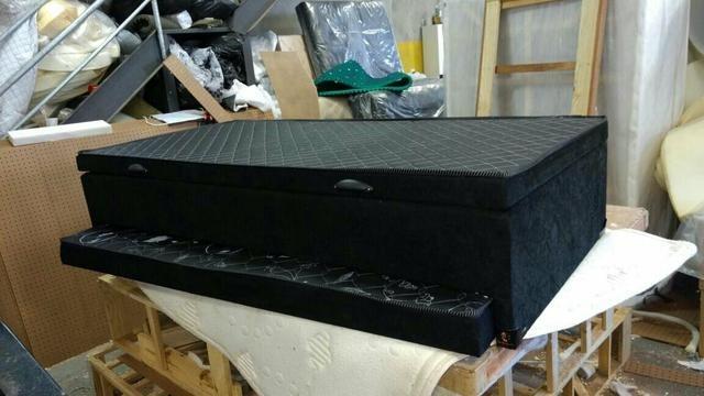 Cama solteiro box com baú e auxiliar 6 x R$ 148.00