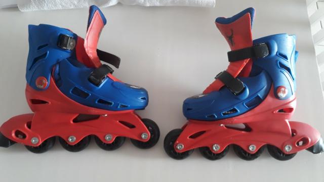 Patins Infantil DTC Marvel Homem Aranha Spider Man Tamanho 29-32