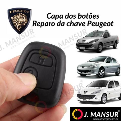 Capa dos botões chave Peugeot 206 207