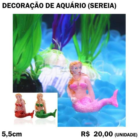 Decoração de Aquário - Sereia