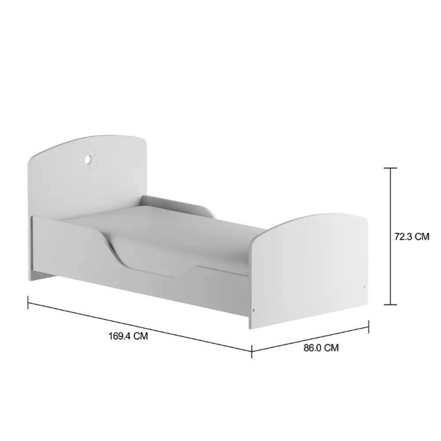Cama Patchflower Junior 78 + Doss Colchão Júnior 78x162x12 - Foto 5