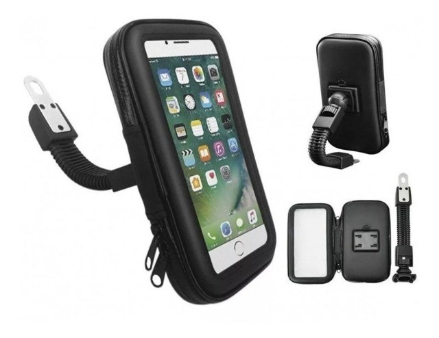 Suporte De Celular Moto Retrovisor Prova Da Água