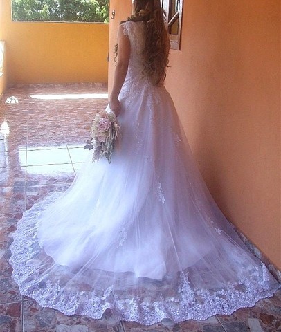 Vestido de noiva lindo, maravilhoso Baixei preço pra vender logo de 1.500 por apenas 1.000 - Foto 6