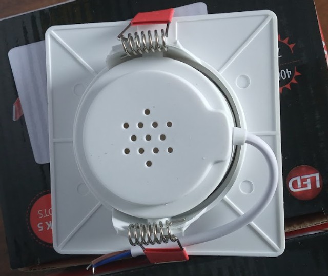 Kit 5 und. Luminária LED Spot Direcionável de Embutir, Amarela Avant