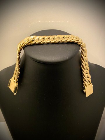 Pulseira em ouro 18 k 31 gramas elo Grumet - Foto 3