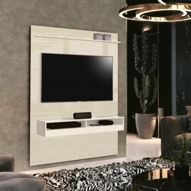 Painel Taurus 1,20m Para TV Até 50'' Com Nichos! Frete e Montagem Grátis