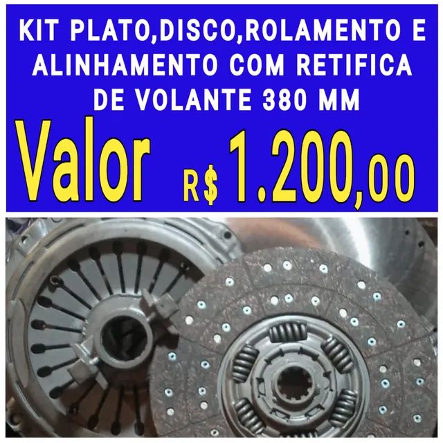 KIT DE EMBREAGEM DO CAMINHÃO MERCEDES BENZ/FORD/VW  COM 380MM