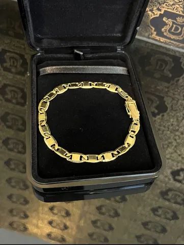 Pulseira Piastrine em Ouro 18K 750 - Foto 4